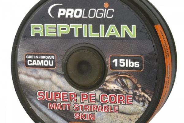 Reptilian V1 Premium Coated Hooklink - 25 m, 15 lbs - Lead Core Dispender