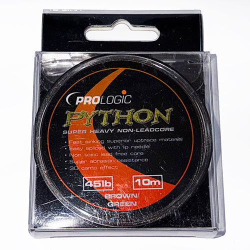 Python Metal Core - 10 m, 45 lbs, Brown/Green