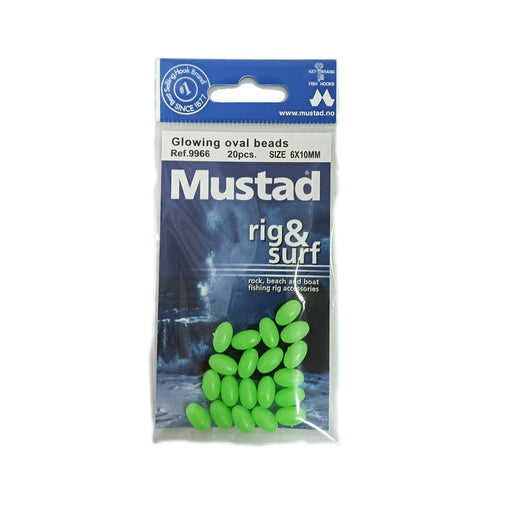 Mustad Självlysande Pärlor 6x10 mm