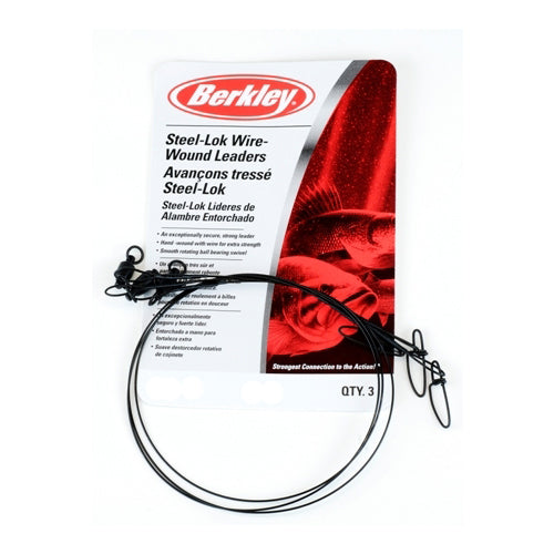 Berkley Wire Wound Steelon Leader 30lb 18' (45cm) 3-pack
