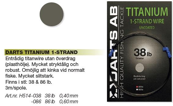 Småplock - DARTS TITANIUM 1-STRAND
