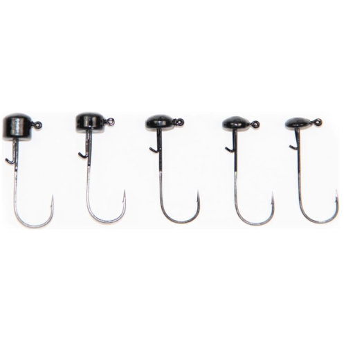 X Zone Ned Rig Head Black 2/0 (5-pack)